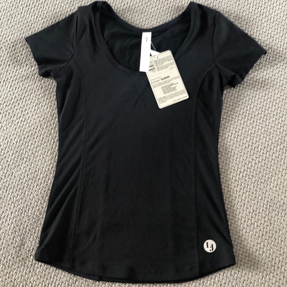 Black Slim Fit Workout T Shirt Size XS Lorna Jane